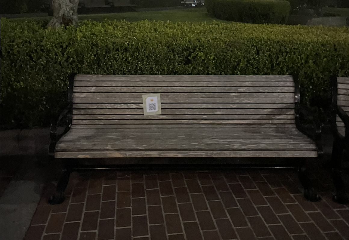 QR code in park